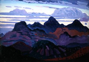 Deep Twilight (olaj a panelen) alkotó: James Dickson Innes