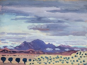 A Pireneusokban, 1911 körül (olaj, tábla)