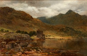 Carrick kastély, Loch Goil (olaj, vászon) alkotó: James Docharty