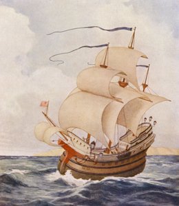 Shakespeare A velencei kalmár című műve: Antonio Argosyja (színes litográfia) alkotó: James Dromgole Linton