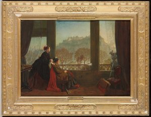 Burdett Coutts bárónő és társa, Mrs. Brown portréja, Edinburgh, 1874,