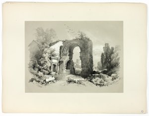 Aliscamps, W. Arles, a Picturesque Selections-tól alkotó: James Duffield Harding
