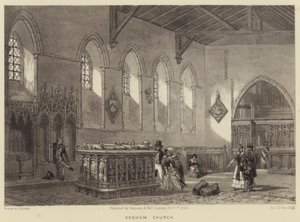 Cobham-templom (metszet) alkotó: James Duffield Harding