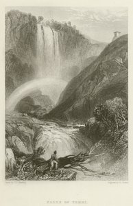Terni vízesése alkotó: James Duffield Harding