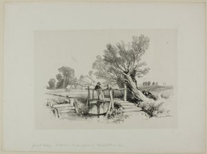 Táj fiú horgászattal alkotó: James Duffield Harding