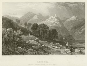 Licenza, onnan, ahol korábban a Horatius-villa állt alkotó: James Duffield Harding