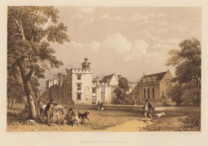 Penshurst a Parkból (akvatinta) alkotó: James Duffield Harding