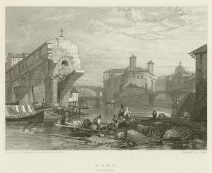 Róma, Ponte Rotti alkotó: James Duffield Harding