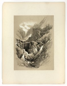 Saint Gothard, W. Wasen, a Festői válogatásokból alkotó: James Duffield Harding