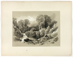 Sledde Bridge, a Picturesque Selections kínálatából alkotó: James Duffield Harding