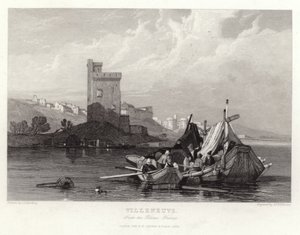 Villeneuve a Rhone-ból alkotó: James Duffield Harding