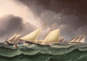 A Columbia és a Wenonah délnyugati bója megkerülése James E. Buttersworth szerint