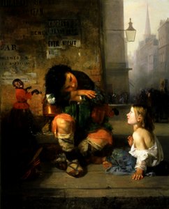 A Savoyard fiú Londonban, 1865. alkotó: James Edward Freeman