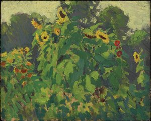Sunflowers, Thornhill, 1916 (olaj, kompozit cellulózlemezen)