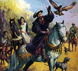 VIII. Henrik és Boleyn Anna alkotó: James Edwin McConnell