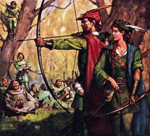 Robin Hood és Maid Marian alkotó: James Edwin McConnell