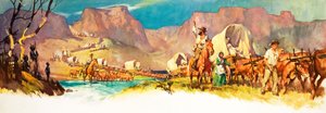 A nagy vándorlás (gouache, papír) alkotó: James Edwin McConnell