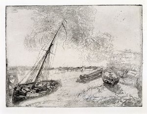 Parton rekedt csónakok alkotó: James Ensor