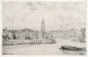 Kilátás Oostende keleti részére alkotó: James Ensor