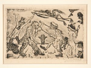 La col?re (Harag), a Les p?ch?s capitaux (The Deadly Sins) tárcából alkotó: James Ensor