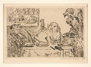 La gourmandise (Falánk), a Les p?ch?s capitaux (The Deadly Sins) portfólióból alkotó: James Ensor