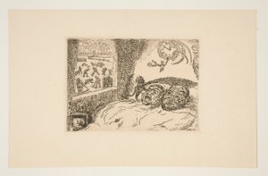 La paresse (Lanya), a Les p?ch?s capitaux (The Deadly Sins) portfólióból alkotó: James Ensor