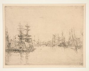The Main Dock, Ostend (The Main Dock, Ostend) alkotó: James Ensor