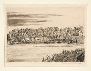 Le pont du bois? Ostende (A híd az erdőben Ostendben) alkotó: James Ensor