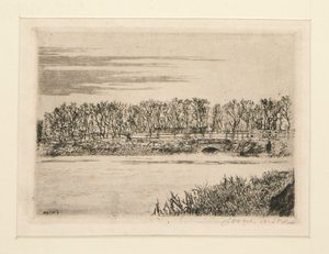 Le pont du bois? Ostende (A híd az erdőben Ostendben) alkotó: James Ensor