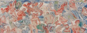 Szörnyek összefonva, összefűzve, összefonva (A) alkotó: James Ensor
