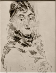 Méry Laurent egy mopszsal alkotó: James Sidney Ensor