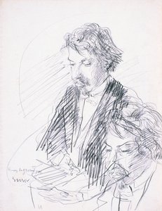 Henry de Groux művész portréja alkotó: James Ensor