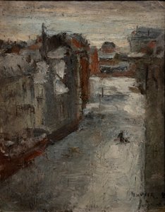 A Van Iseghemlaan a hó alatt alkotó: James Ensor