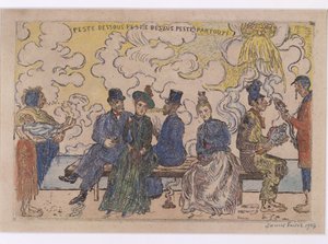 Katasztrófa lent, katasztrófa fent, katasztrófa mindenhol alkotó: James Ensor