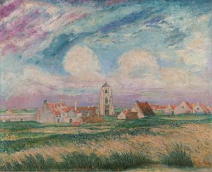 Mariakerke látképe alkotó: James Ensor