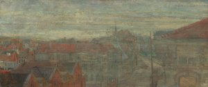 Kilátás Phnosia-ra. Fényes hullámok és rezgések alkotó: James Ensor
