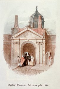 British Museum, bejárati kapu, 1848