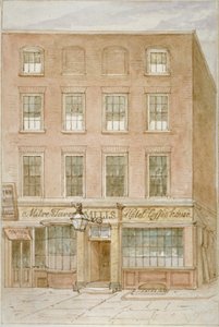 A Mitre Tavern, kávéház és szálloda a Mitre Courton, Fleet Street, London City, 1850