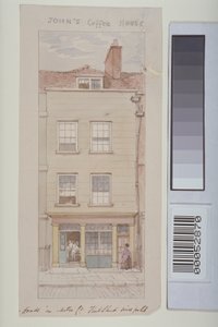 Kilátás a Mitre Courtra, a Fleet Streetre, a John