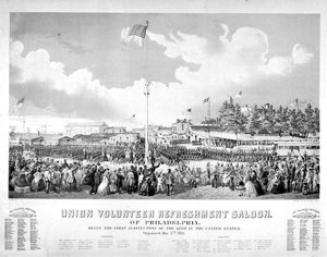Union Volunteer Refreshment Saloon, Philadelphia (litográfia)