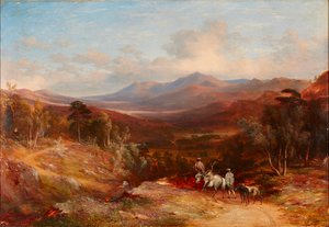 Lochnagar Glen Geldert keres (olaj, vászon)