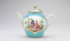 Worcester teáskanna és fedél, 1770 körül