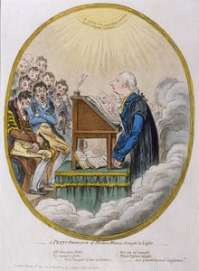 A modern történelem kicsinyes professzora napvilágra került, Hannah Humphrey adta ki 1810-ben (akvatintával metszett)