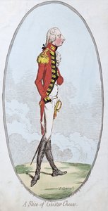 A Slice of Gloster Cheese, Hannah Humphrey adta ki 1795-ben (kézzel színezett rézkarc)