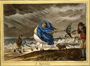 A Squall, kocsma. H Humphrey, London, 1810 (kézzel színezett metszet)