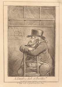 Dísztál a Boodlesban alkotó: James Gillray