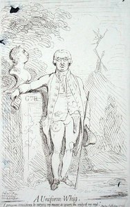 Egy egységes whig, Hannah Humphrey 1791-ben (rézkarc) alkotó: James Gillray