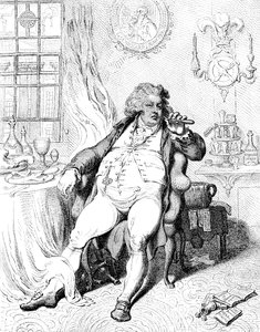Önkéntes az emésztés borzalmai alatt, 1792. alkotó: James Gillray