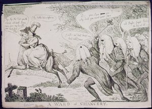 A Chancery Ward of Chancery, kiadta S.W. Fores (metszet) alkotó: James Gillray