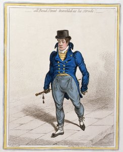 Az All Bond Street Trembled as he Strode, Hannah Humphrey, 1802 (rézkarc és gravírozás)
